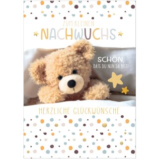 SUSY CARD Geburtskarte "Teddy" DIN A5