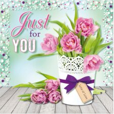 SUSY CARD 3D-Grußkarte "Tulpentopf"