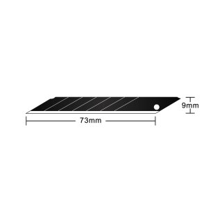 Hansa Ersatzklingen Klingenbreite: 9 mm 30 Grad schwarz 10 Klingen