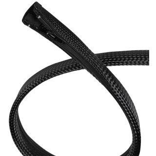 LogiLink Kabelschlauch mit Reißverschluss 5,0 m Durchmesser: 30 mm schwarz