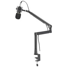 LogiLink Professioneller Mikrofonarm schwarz