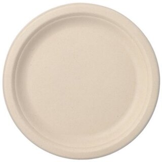 PAPSTAR Zuckerrohr-Teller "pure" rund 230 mm 50 Stück