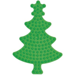 Hama Stiftplatte "Weihnachtsbaum" klein grün