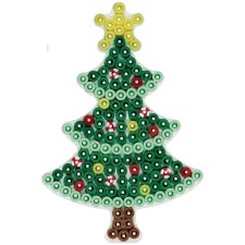 Hama Stiftplatte "Weihnachtsbaum" klein grün