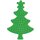 Hama Stiftplatte "Weihnachtsbaum" klein grün