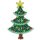 Hama Stiftplatte "Weihnachtsbaum" klein grün