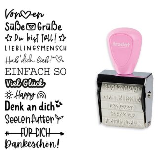 trodat Kreativstempel-Set Creative Mini "Nette Botschaften"