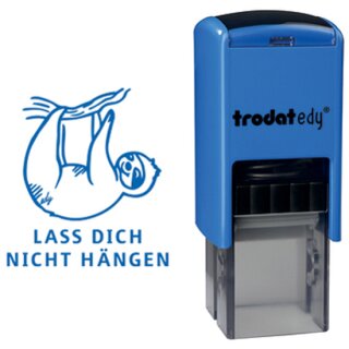 trodat Motivationsstempel Edy "Faultier" blau