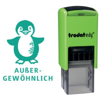 trodat Motivationsstempel Edy "Pinguin" grün