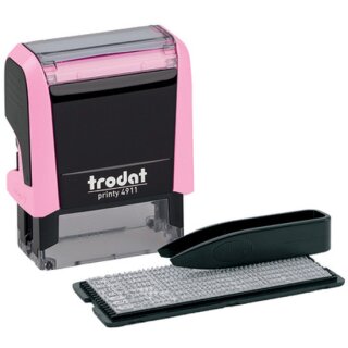trodat Textstempel-Set Printy 4911 Typomatic pastell-rosa