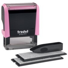 trodat Textstempel-Set Printy 4912 Typomatic pastell-rosa