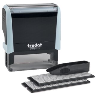 trodat Textstempel-Set Printy 4913 Typomatic pastell-blau