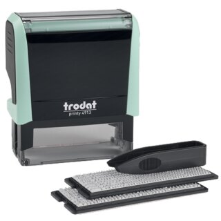 trodat Textstempel-Set Printy 4913 Typomatic pastell-grün