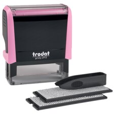 trodat Textstempel-Set Printy 4913 Typomatic pastell-rosa