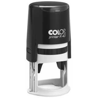COLOP Textstempel Printer R40 rund schwarz