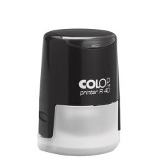 COLOP Textstempel Printer R40 rund schwarz