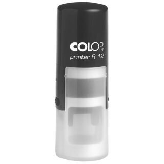 COLOP Textstempel Printer R12 rund schwarz