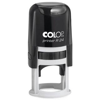 COLOP Textstempel Printer R24 rund schwarz