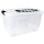 plast team Aufbewahrungsbox HOME BOX mit Rollen & Griff 86 Liter
