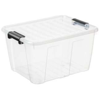 plast team Aufbewahrungsbox HOME BOX 30 Liter transparent