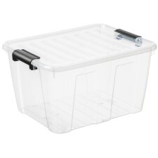 plast team Aufbewahrungsbox HOME BOX 30 Liter transparent