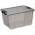 plast team Aufbewahrungsbox HOME BOX 30 Liter grau-transparent