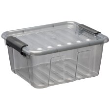 plast team Aufbewahrungsbox HOME BOX 2,0 Liter grau-