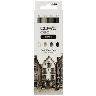 COPIC Marker ciao 3+1 Set SHADE "Dark Warm Gray"