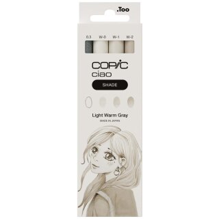 COPIC Marker ciao 3+1 Set SHADE "Light Warm Gray"