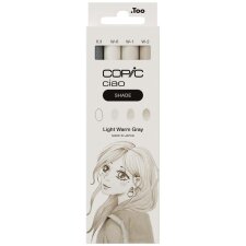 COPIC Marker ciao 3+1 Set SHADE "Light Warm Gray"