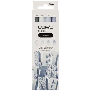 COPIC Marker ciao 3+1 Set SHADE "Light Cool Gray"