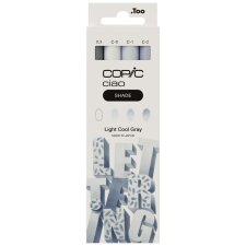COPIC Marker ciao 3+1 Set SHADE "Light Cool Gray"