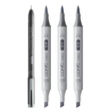 COPIC Marker ciao 3+1 Set SHADE "Light Cool Gray"