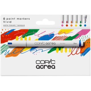 COPIC Marker acrea "Vivid" 6er Set