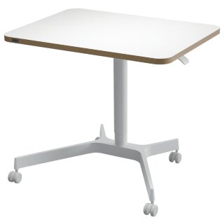 LEITZ Sitz-Steh-Schreibtisch Ergo weiß mit Rollen