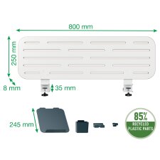 LEITZ Pegboard Schreibtisch-Organizer groß weiß