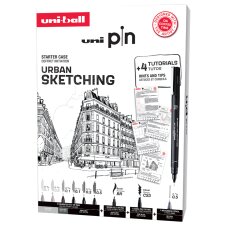 uni-ball URBAN SKETCHING-Starterset uni pin 9er Koffer