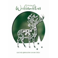 CACTUS Weihnachtskarte "Glocke" Lasercut