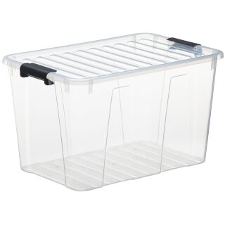 plast team Aufbewahrungsbox HOME BOX 52 Liter transparent mit Deckel