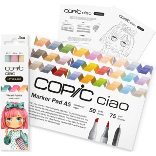 COPIC Marker ciao "LAYER & MIX Manga Starter Set" Vibrant