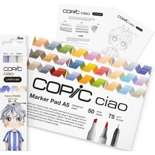 COPIC Marker ciao "LAYER & MIX Manga Starter Set" Serene