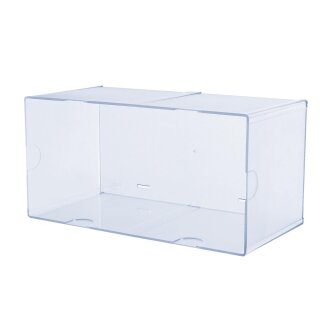 deflecto Organisationsbox Cube Doppel 1 Fach glasklar
