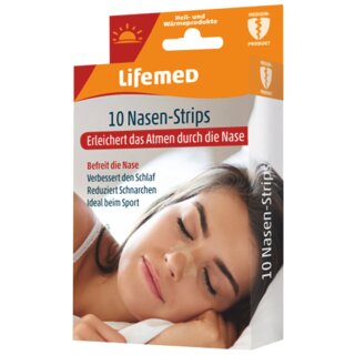 Lifemed Nasen-Strips 19 x 66 mm hautfarben 10 Stück