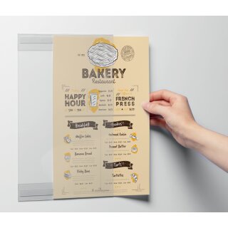 DURABLE Infohalter rPET DIN A4 selbstklebend transparent
