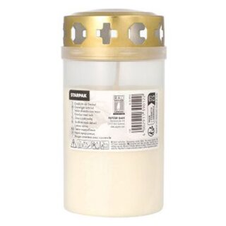 STARPAK Grablicht T3 Durchmesser: 64 mm transparent mit Golddeckel