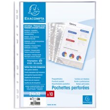 EXACOMPTA Prospekthülle DIN A4+ PP glasklar 10...