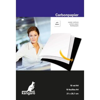 kangaro Durchschreibepapier DIN A4 10 Blatt weiß