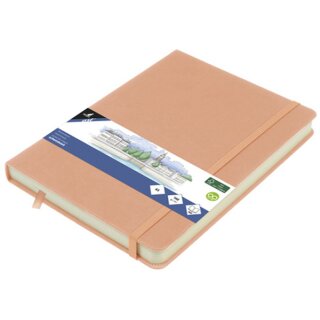 kangaro Skizzenbuch PU-Hardcover DIN A5 altrosa 80 Blatt