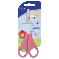 WESTCOTT Bastelschere Kids rund 130 mm pink für...