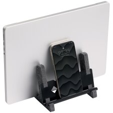 DURABLE Notebook-Ständer VERTICAL EFFECT PET Filz grau
